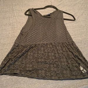 Black lace tank top